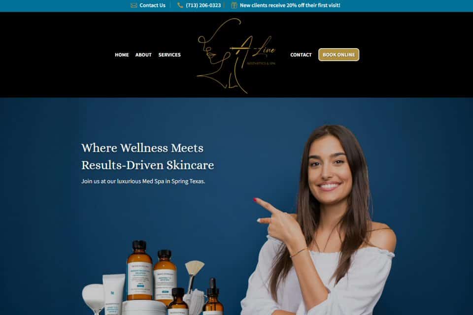 A-Line Aesthetics & Spa, Spring, TX by Intellect Logic Systems